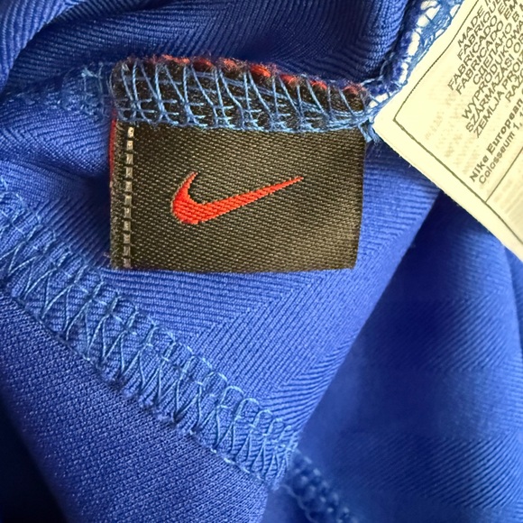 Nike Retro Manchester United Soccer Football Blue Jersey Vodafone Mens Large - Picture 6 of 7